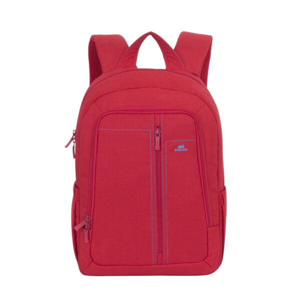 RIVACASE 7560 Laptop Canvas Backpack 15.6" red